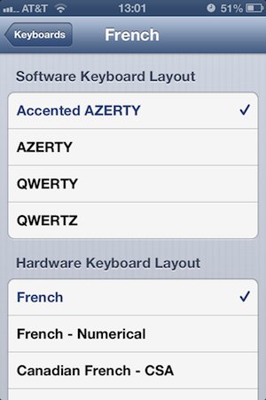 Accented AZERTY